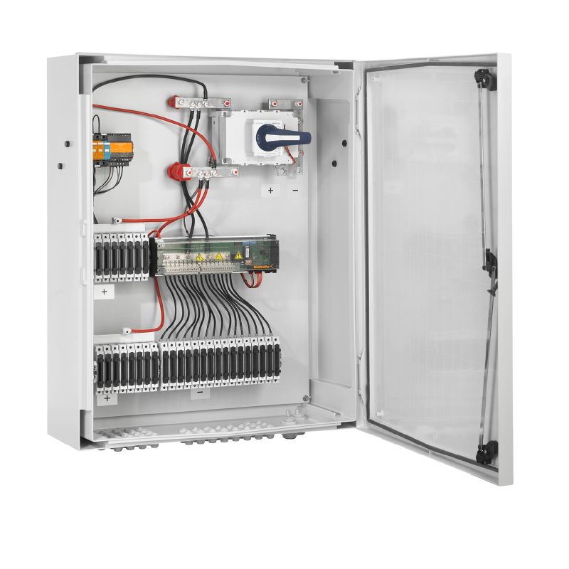 8000050571 - Wall-Mounted Photovoltaic Combiner Box with Fuse Holder and Surge Protection