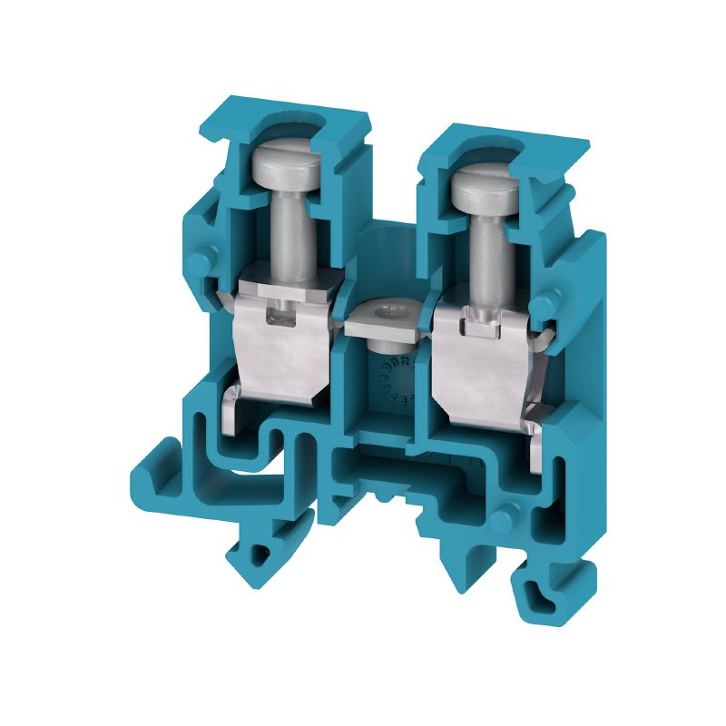 0697180000 - Blue Screw Terminal Block, 2 Connections, 24 A Capacity (Pack of 100)