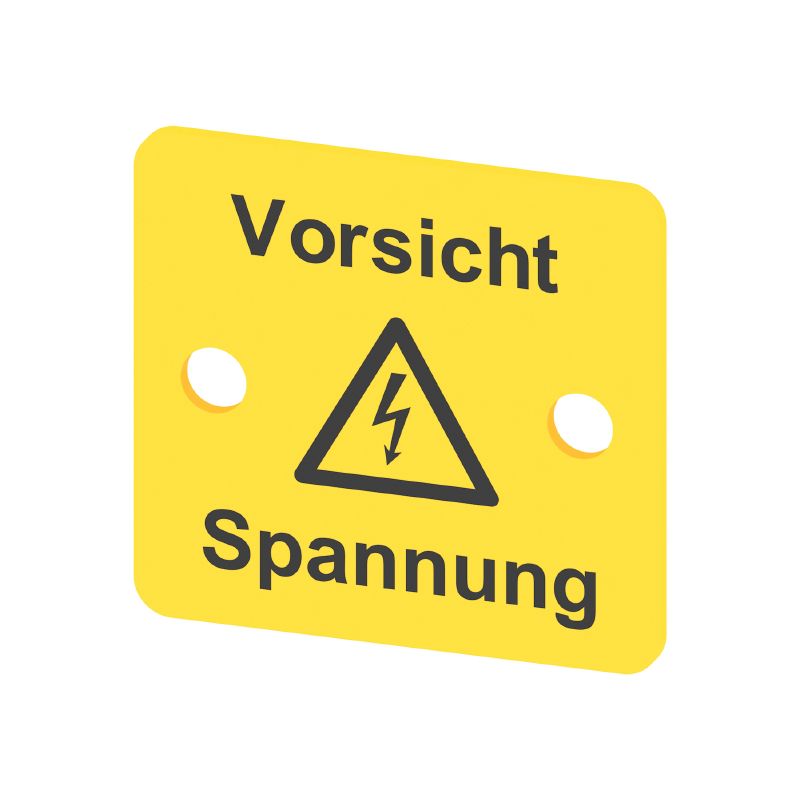 0178500000 - Yellow PVC Terminal Cover 26mm x 28mm for Direct Mounting (Pack of 50)