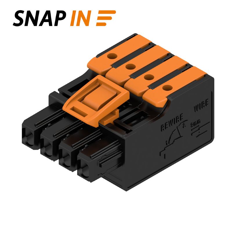 2790460000 - 5mm Female PCB Connector for 400V, 4 Poles, Snap-In (Pack of 84)