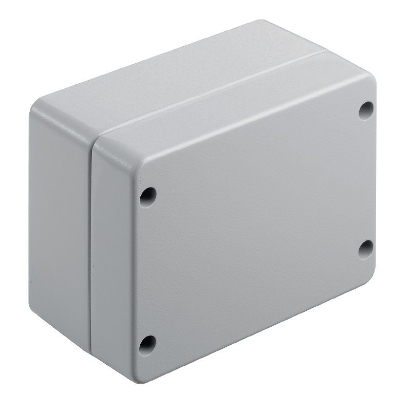 9529210000 - 130mm Aluminum Enclosure with Cable Glands, Silver Grey Finish