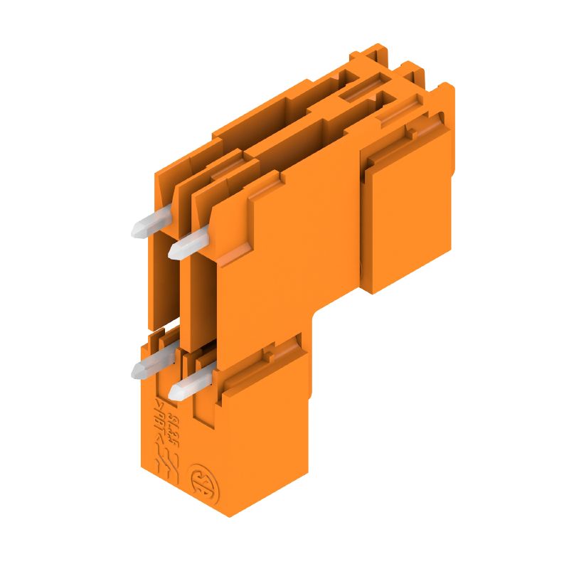 1642240000 - 3.5mm 4-Pole Male Header PCB Connector, Tilted Design (Pack of 50)