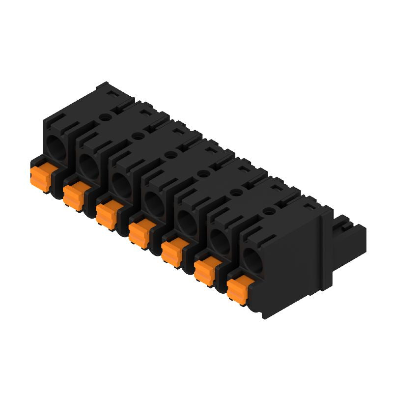 1227350000 - 7.62mm Female PCB Connector, 180° with Push-In Design (Pack of 30)