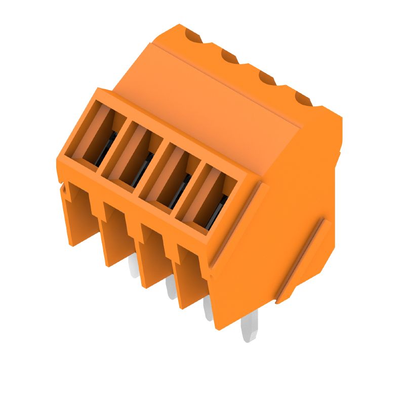 1845220000 - 3.50mm PCB Terminal, 4 Poles, Tinned Orange, RoHS Compliant (Pack of 126)
