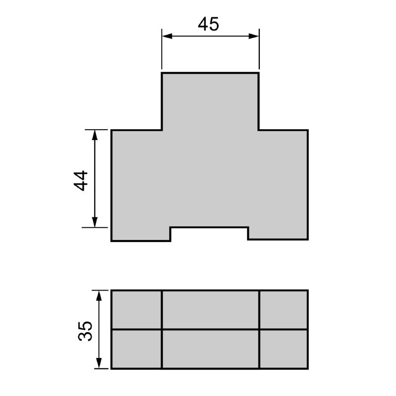 2067080000 - Shielded Polycarbonate Insert Plate for Power and Data