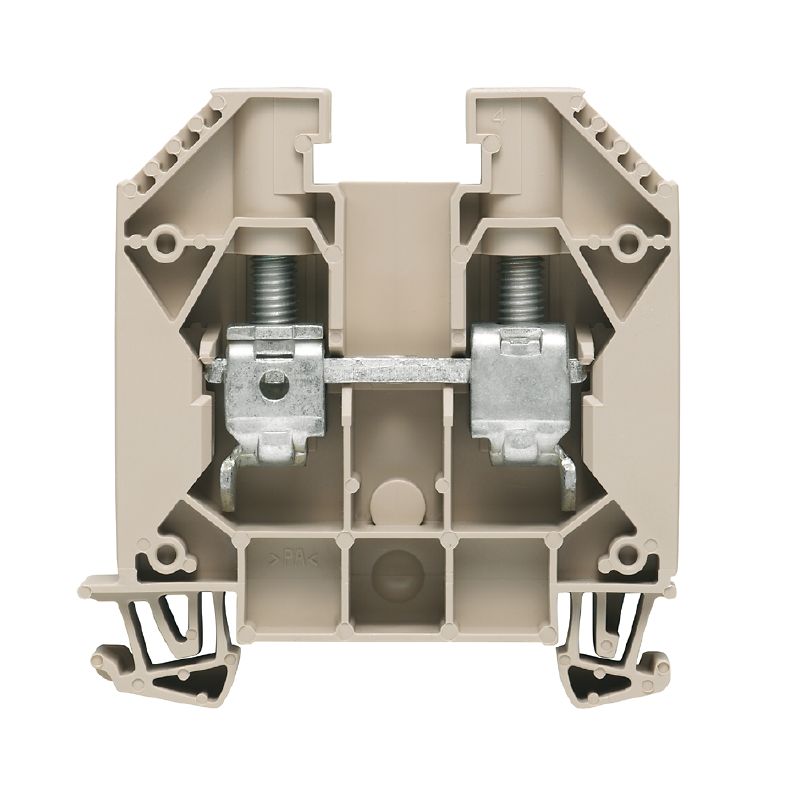 1028900000 - Yellowish-Brown Feed-Through Terminal Block for 16 mm² Wires (Pack of 50)