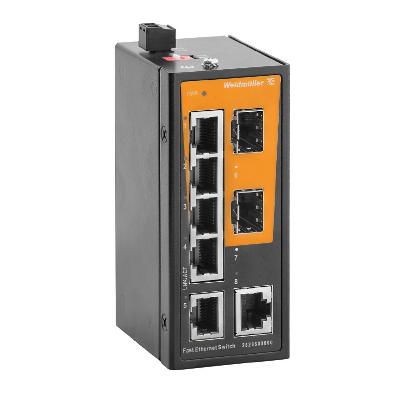 2828600000 - 6-Port Fast Ethernet Switch with 2 SFP Slots