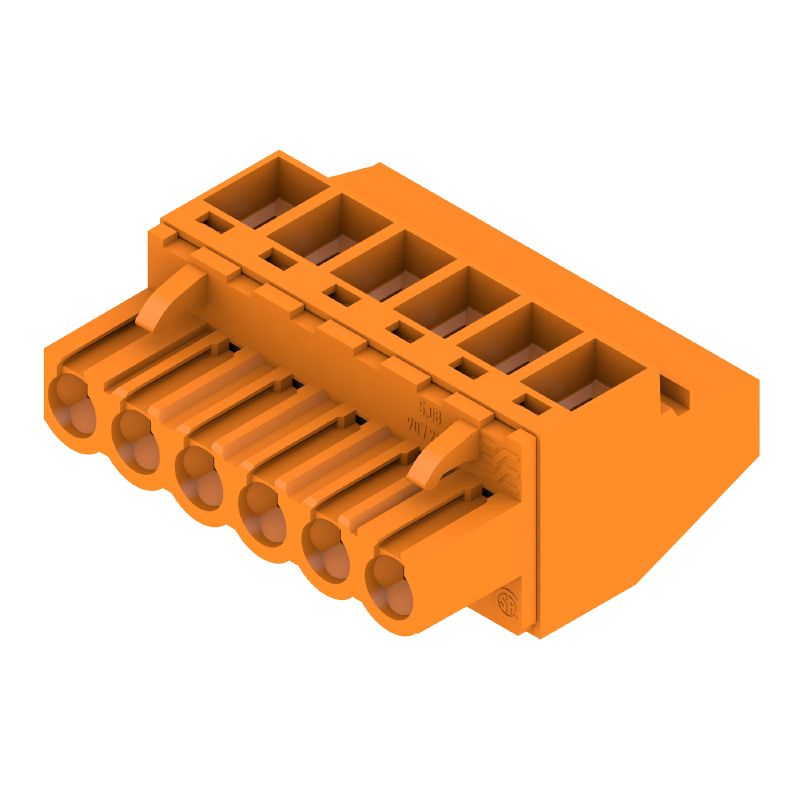 1948040000 - 5.08mm PCB Female Connector with 6 Poles and Yoke Clamp (Pack of 60)
