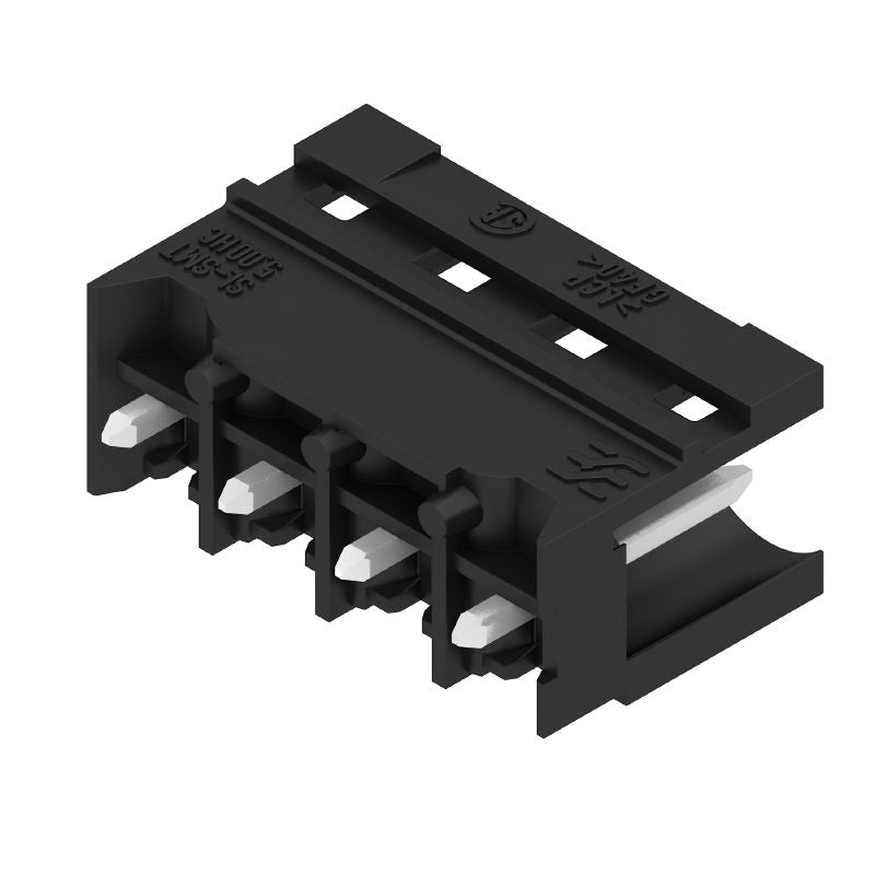 1796500000 - 5.00mm 4-Pole Male PCB Connector with 180° Elbow (Pack of 100)