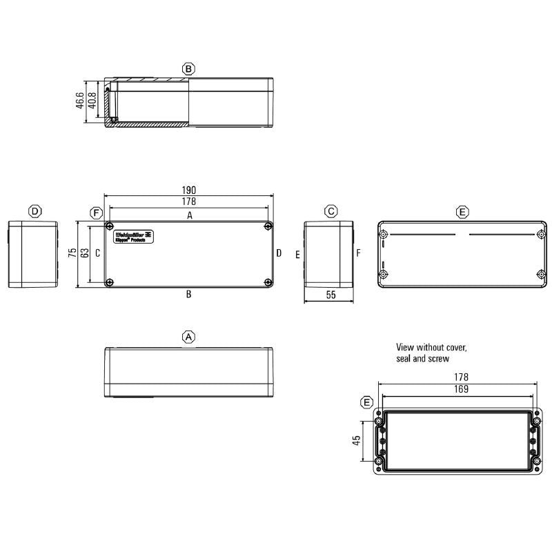 1306080000 - 160mm Klippon POK Enclosure for Harsh Environments