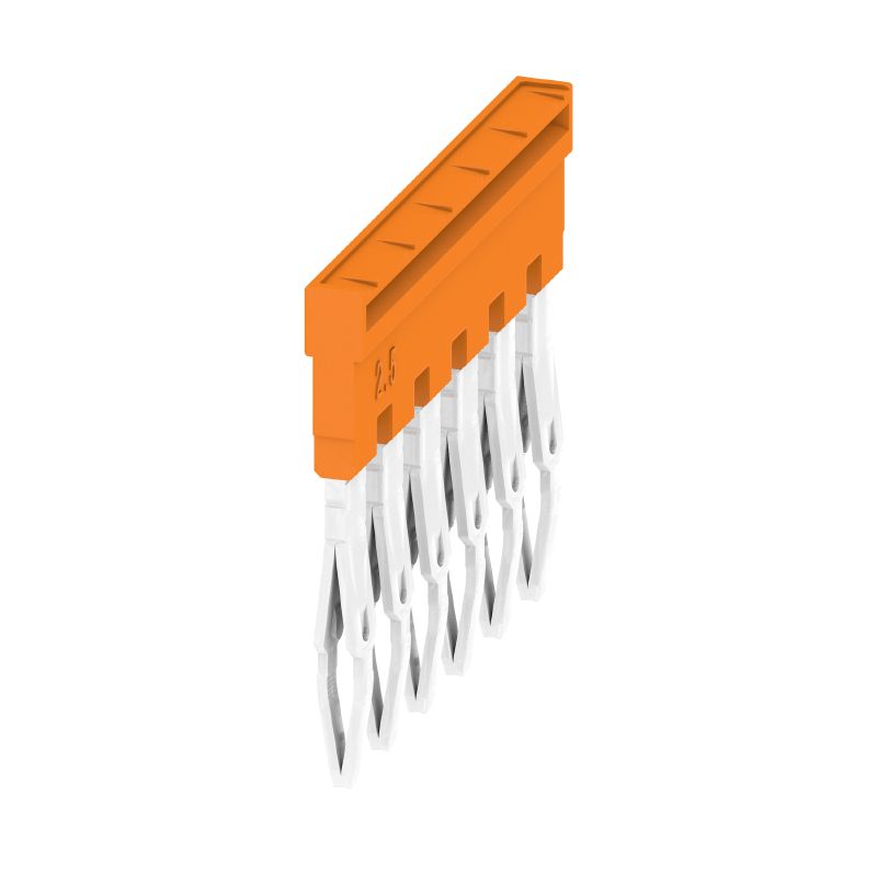 1527630000 - 6-Pole Orange Cross-Connector, 5.10mm Pitch, 24A Rated (Pack of 20)
