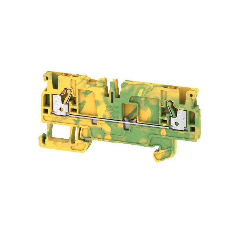 1989890000 - Green & Yellow 2.5mm² Push-In Terminal for TS 35 Rail (Pack of 50)