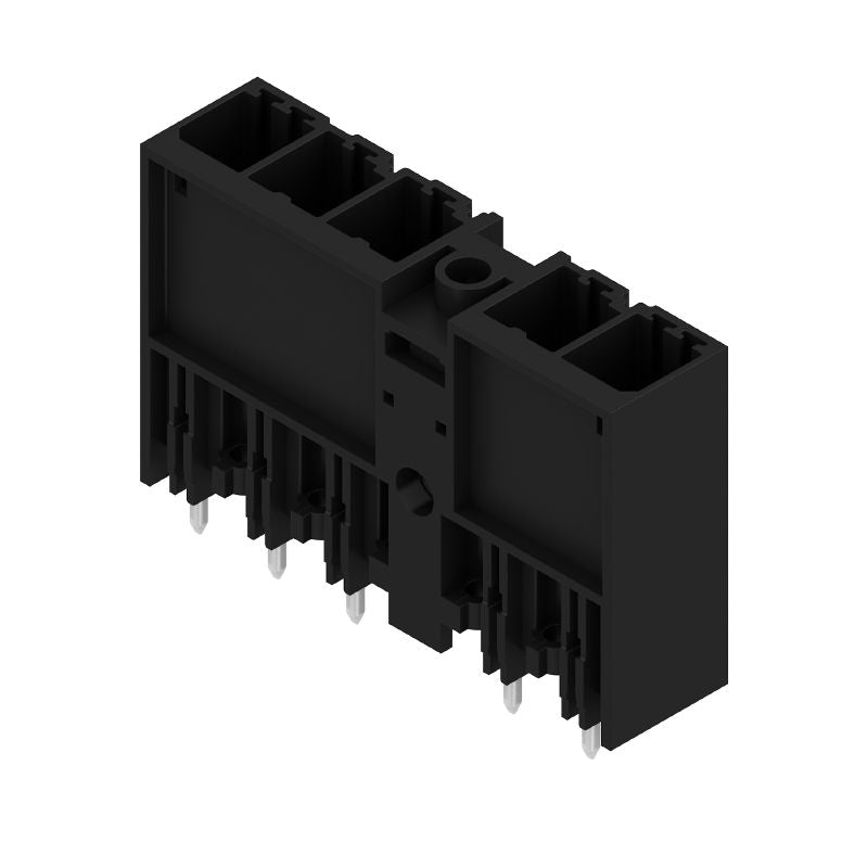 1048630000 - Tinned 7.62mm Black Male PCB Connector with 5 Poles (Pack of 36)