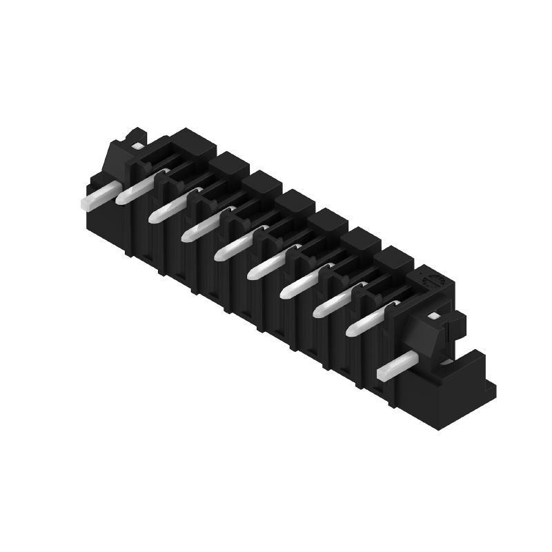 1863760000 - 3.81mm 8-Pole Connector with Solder Flange, Black (Pack of 50)