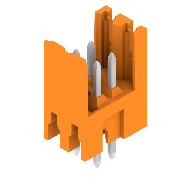 2941820000 - 3.5mm 4-Pole PCB Connector, 180° Angle, Orange (Pack of 264)