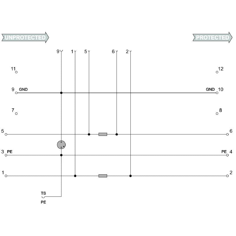 8924280000 - Compact Surge Protection Flange Housing with UL Certification