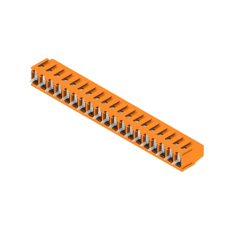 1234150000 - 5.00mm 19-Pole Orange PCB Terminal with 90° Connection (Pack of 18)