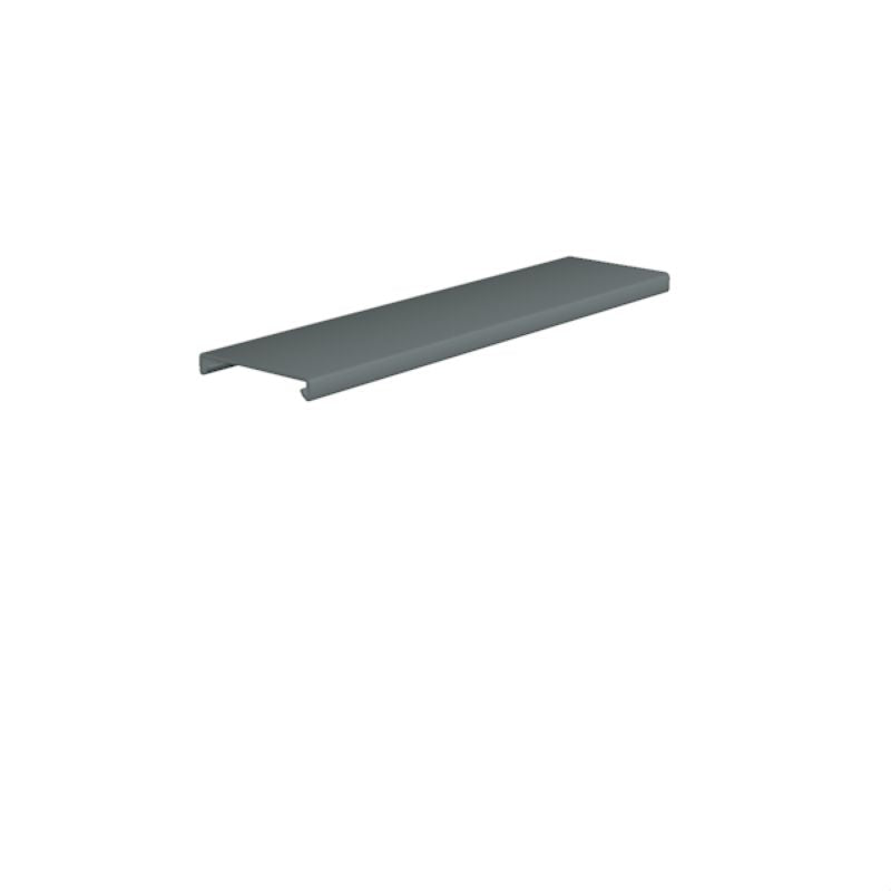 2588980000 - 125mm Dark Grey Cable Duct Cover with Snap-On Lid (Pack of 2)