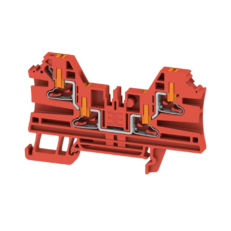 2847490000 - 2.5 mm² Red Terminal Block, 24A, PUSH IN System (Pack of 50)