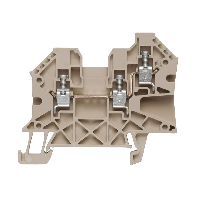 1905140000 - Dark Beige Screw Terminal Block, 4mm², 32A, RoHS Compliant (Pack of 50)