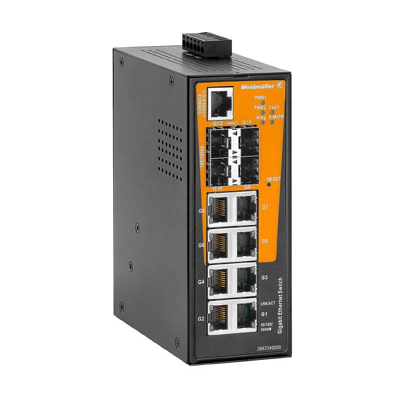 2682340000 - Managed Gigabit Switch with 8 RJ45 & 4 SFP Ports