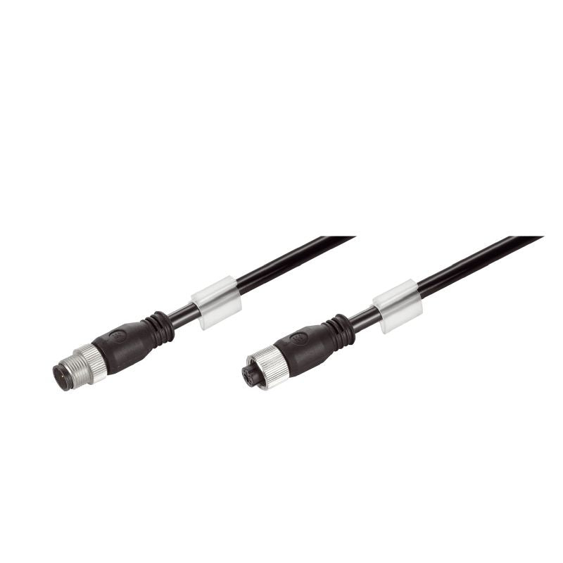 1059340005 - 0.5m M12 D-coded System Cable for Industrial Use