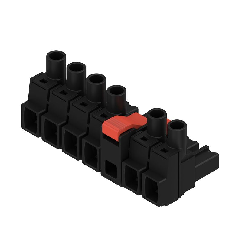 1419520000 - 7.62mm Six-Pole PCB Female Plug Connector with Clamping Yoke (Pack of 25)