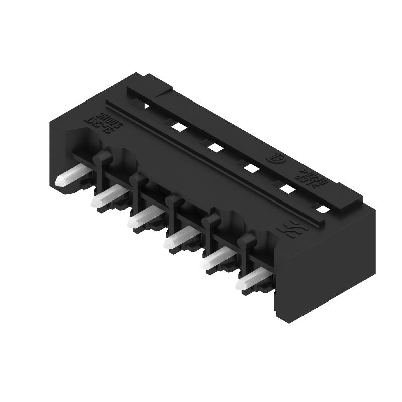 1841200000 - 5.00mm Pitch Male Connector, 6 Poles, THT THR, Black (Pack of 50)