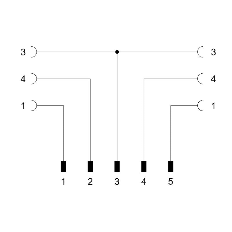 1771290000 - Durable PUR Y Connector M12/M8, 4A, 24V