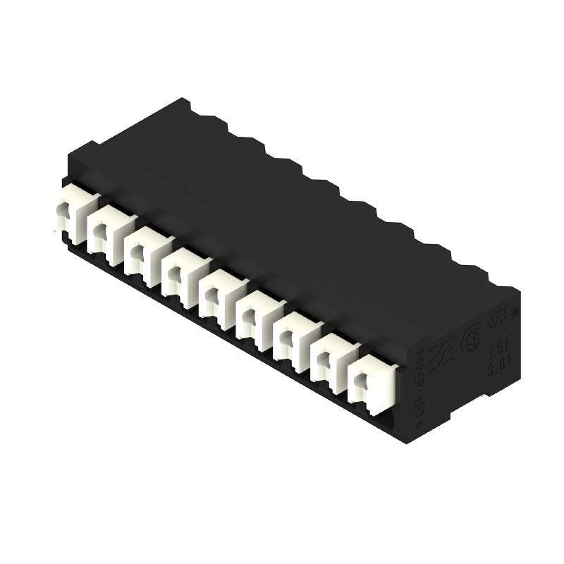 1869430000 - 3.81mm Black PCB Terminal, 9 Poles, 90° Orientation (Pack of 15)