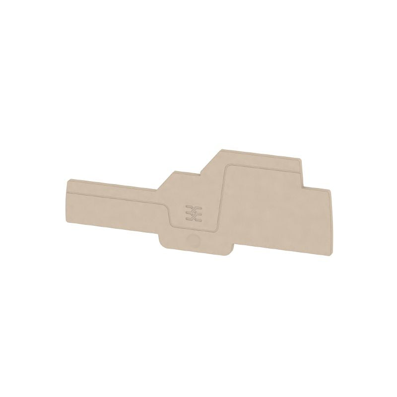 1993600000 - Dark Beige AEP IO23 End Plate with Snap-On Design (Pack of 50)