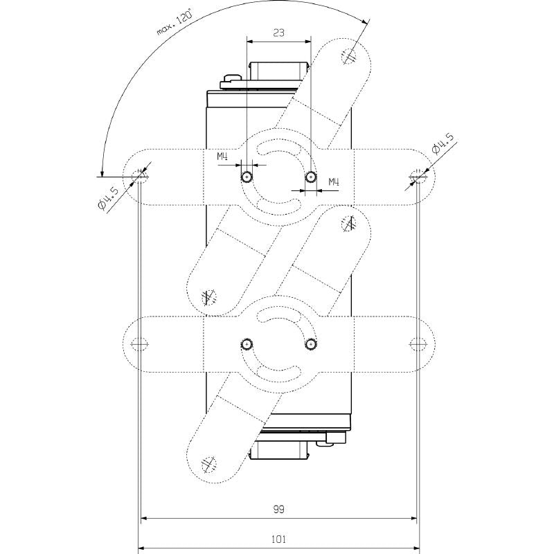 1068840000 - IP65 Hybrid Junction Box, 142mm Depth, Plug-in Connector