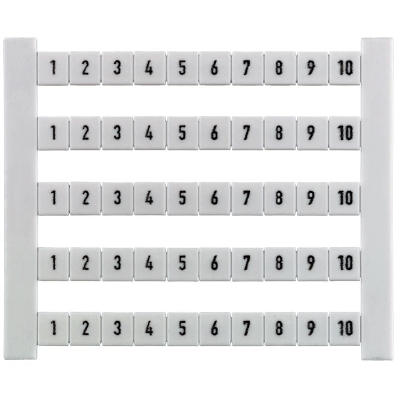 0473460501 - Weidmueller 5x5mm Terminal Marker in White (Pack of 500)