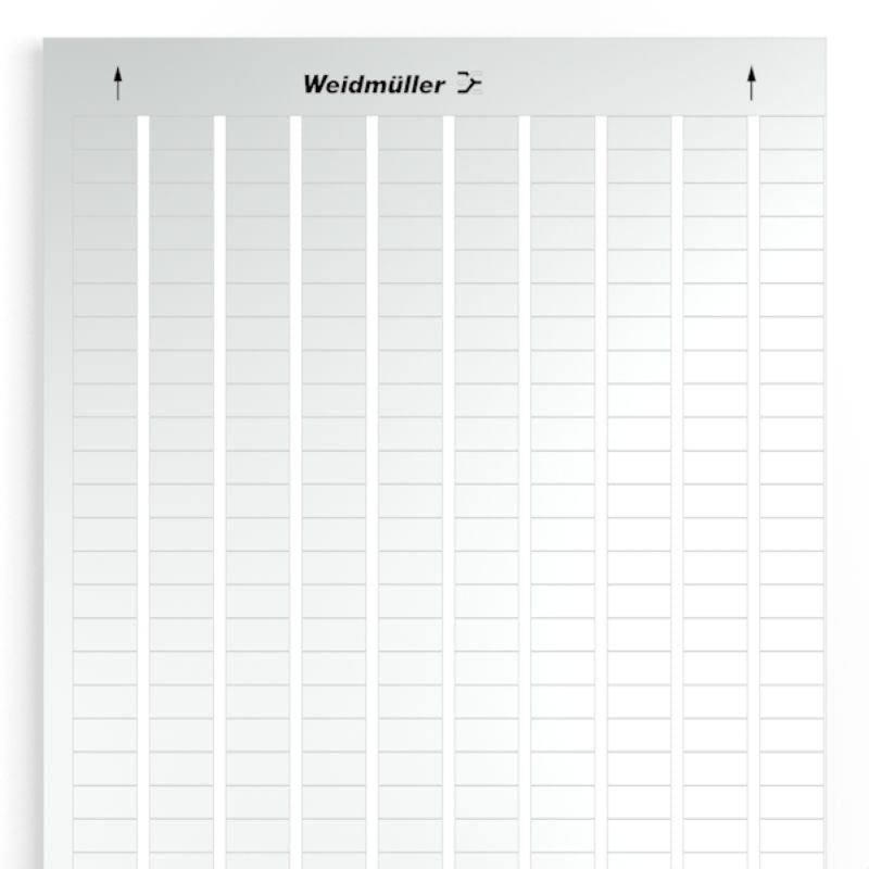 1724150001 - 9x17.8mm Silver Polyester Device Markers, 3410 Stickers (Pack of 10)