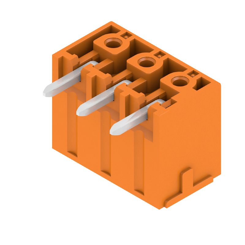 1942040000 - 3-Pole PCB Connector 3.81mm Pitch, 90° Angle, Orange (Pack of 138)