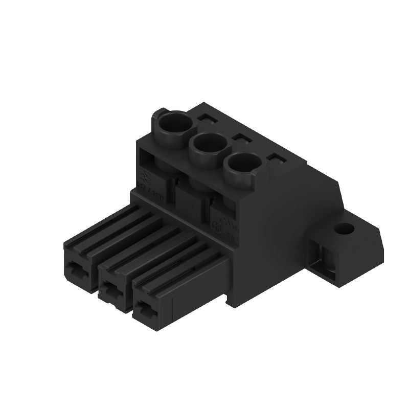 2917090000 - 7.62mm PCB Female Connector, 180-Degree Orientation, UL Certified (Pack of 40)