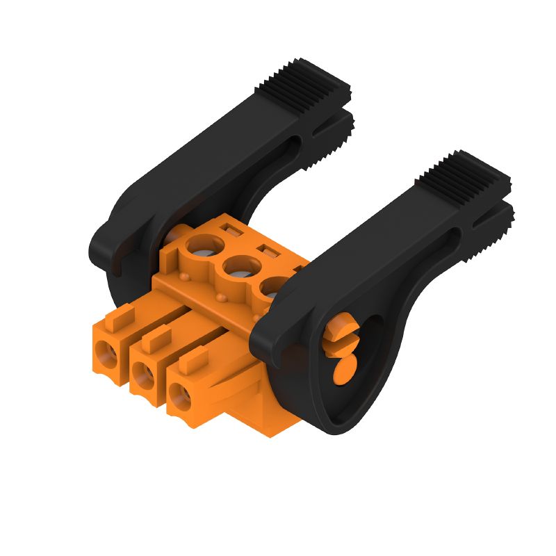 2442370000 - 3-Pole 3.81mm PCB Female Connector with Clamping Yoke (Pack of 50)