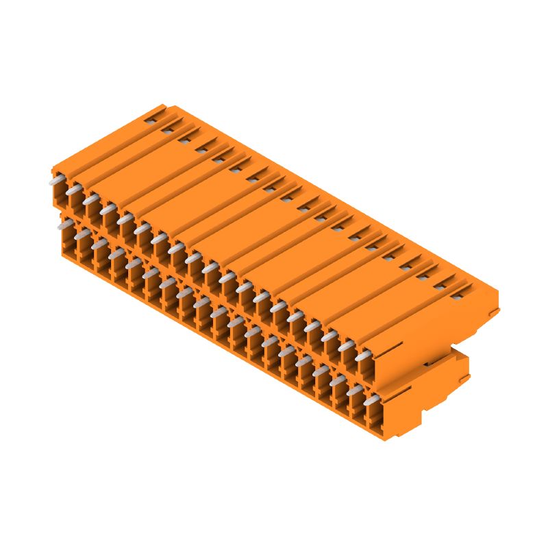 1769410000 - 5.08mm Pitch Orange PCB Terminals, 38 Poles, 90° Angle (Pack of 10)