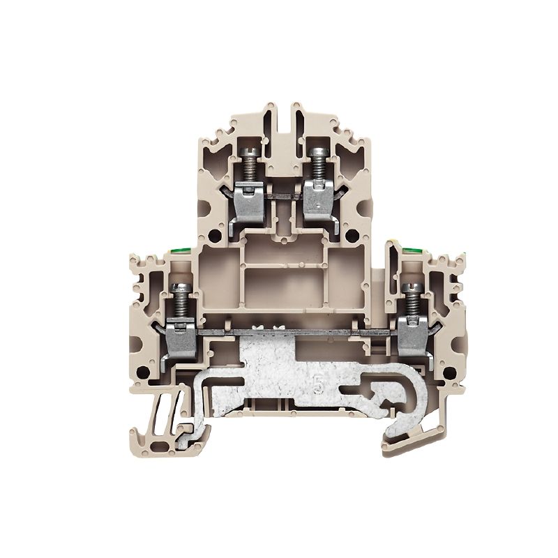 1041950000 - Dark Beige Modular Terminal, 4 Connections, TS 35 Rail (Pack of 50)