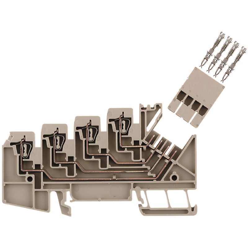 1698160000 - Dark Beige 1.5mm² Terminal, 52mm Depth, Modular Design (Pack of 50)