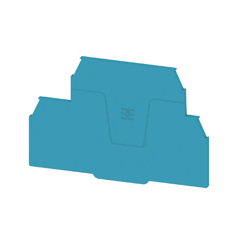 2894250000 - Blue Wemid End Plate, 95.5mm Height, Snap-On Design (Pack of 20)