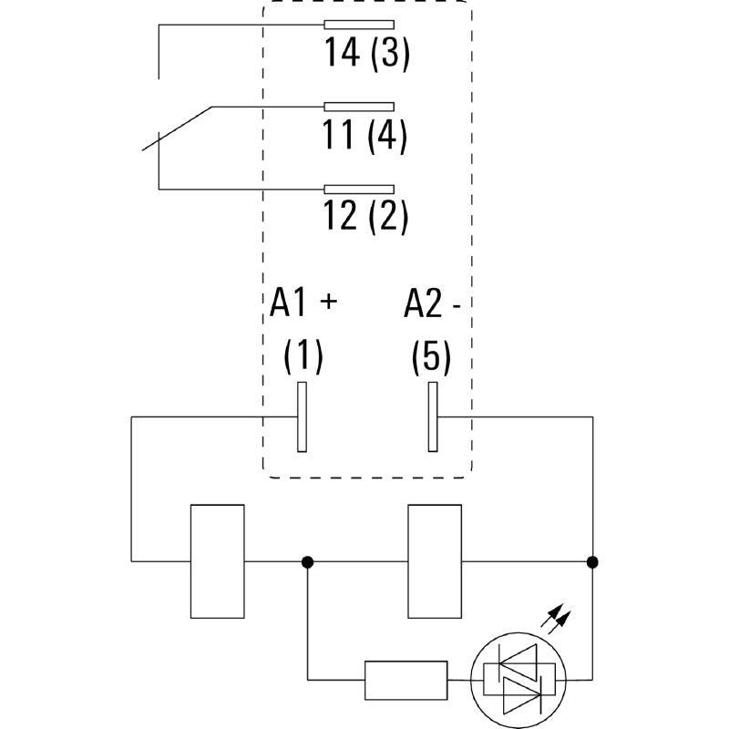 7760056303 - D-Series 12V DC Relay with 10A Rating and 4.7mm Connections (Pack of 20)