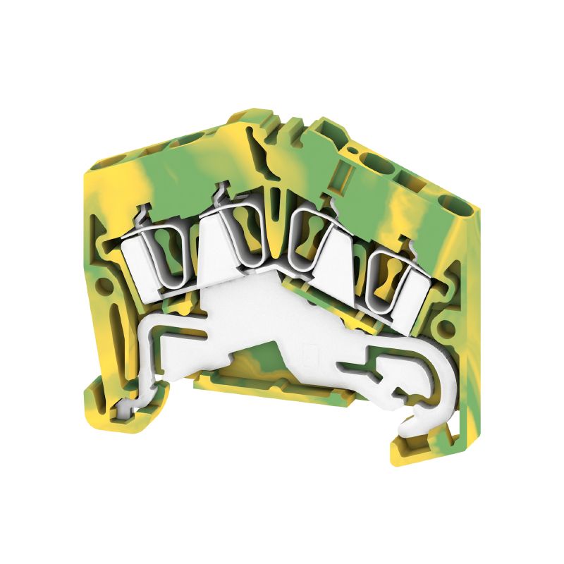 1706100000 - Green/Yellow PE Terminal 2.5 mm² with Tension-Clamp Connection (Pack of 50)