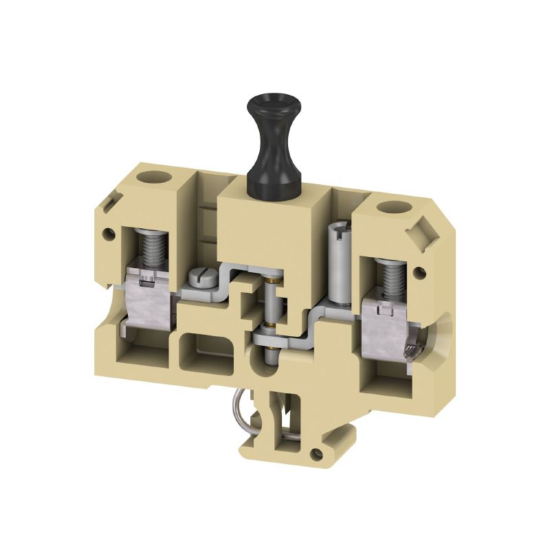 0324020000 - Medium Yellow Test-Disconnect Terminal, 10mm², 26A Capacity (Pack of 50)