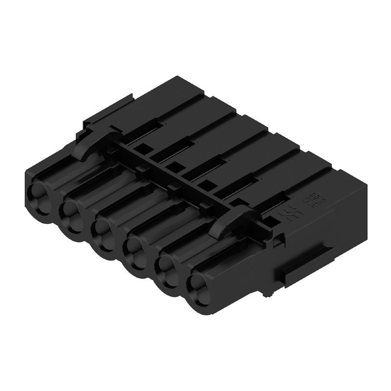 1712150000 - 6-Pole 5.08mm PCB Plug-In Connection, 180° Angle (Pack of 50)