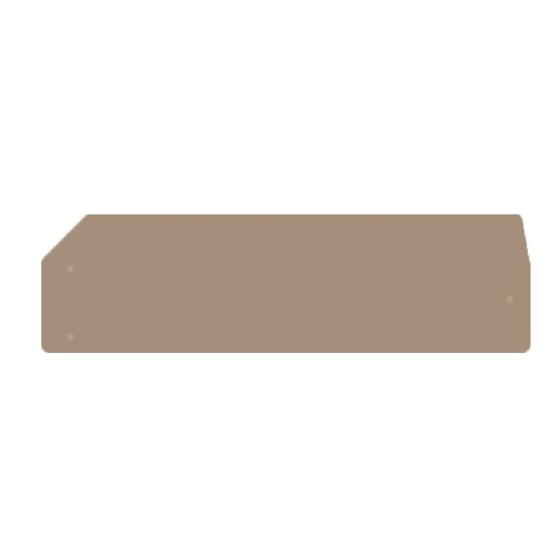 1305240000 - Dark Beige 83.75mm Snap-On End Plate, V-0 Rated (Pack of 50)