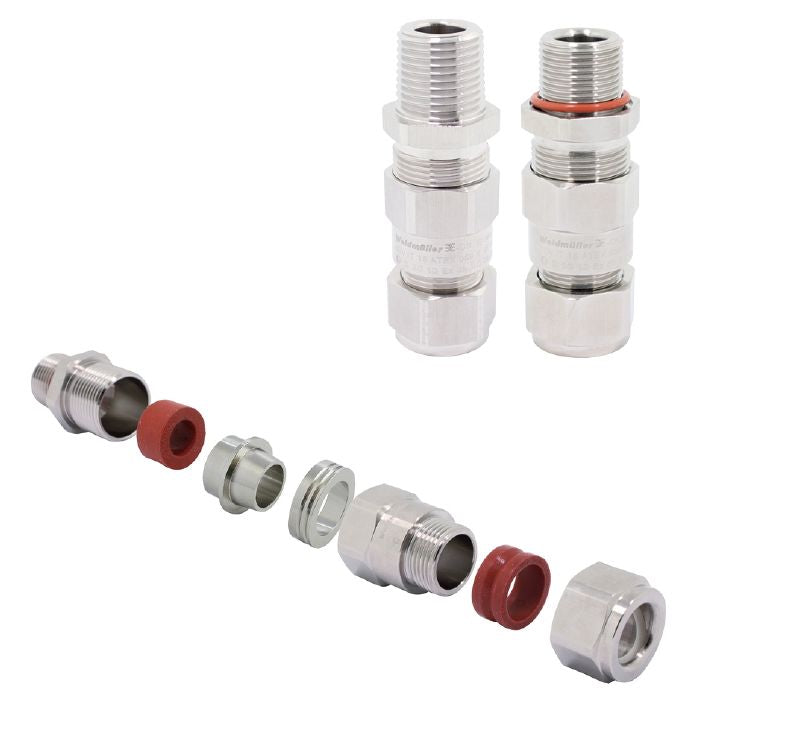 1188030000 - M20 Stainless Steel Cable Gland for 12.5-16mm Diameter (Pack of 24)