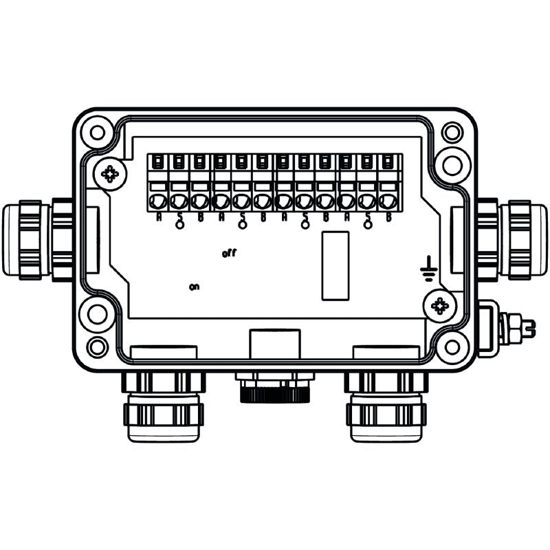 8564190000 - 8-Device Intrinsically Safe Field Distributor for Zone 1/2