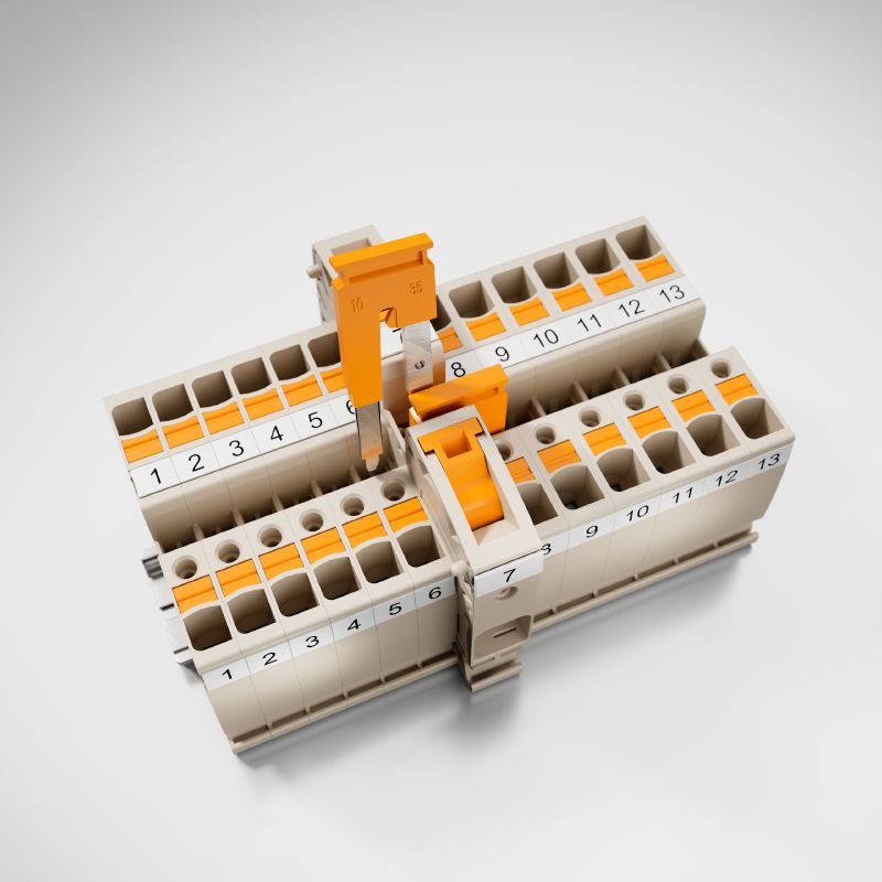 2562670000 - 57A ZQV 35N-10 Orange Cross-Connector, 16.3mm Pitch (Pack of 10)