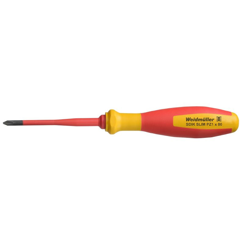 2749670000 - VDE Insulated 80mm Pozidriv Screwdriver, Size 1